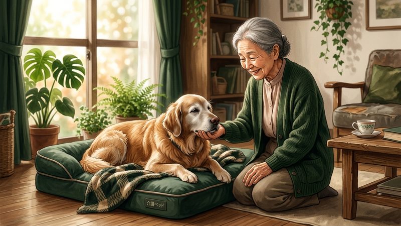 老犬が「普通のベッドでは足りない」サインとは?|シニア犬の老犬 介護ベッド