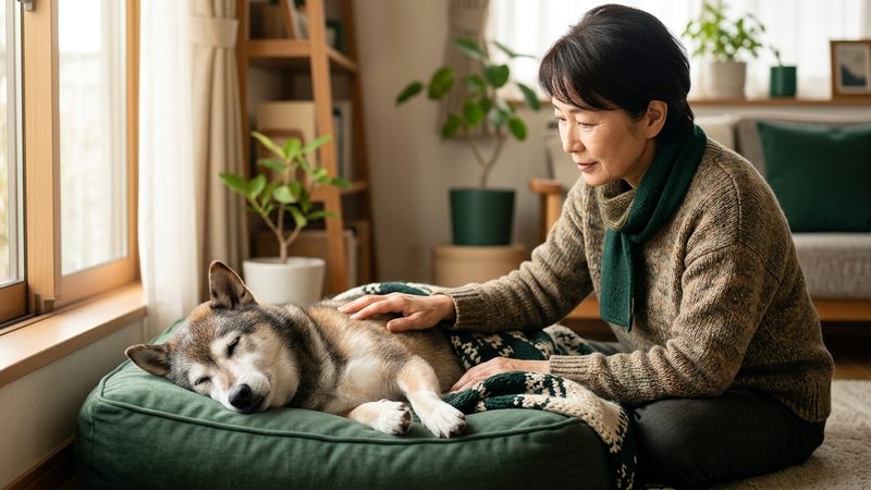 異常な呼吸を見分ける3つのチェック方法｜シニア犬の老犬 呼吸が荒い 寝てる時