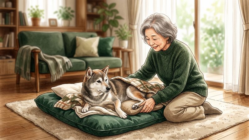 自宅でできる老犬の床ずれ予防5つの方法|シニア犬の老犬 床ずれ 予防