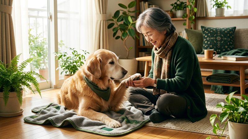 自宅でできる健康チェックとケアの方法｜シニア犬のゴールデンレトリバー シニア 注意