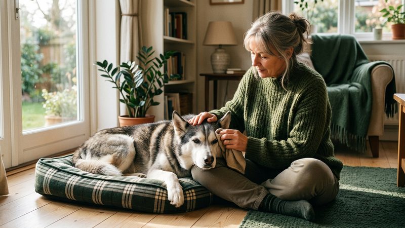 自宅でできるケアと病院に行くべきタイミング｜シニア犬のハスキー 老犬 注意