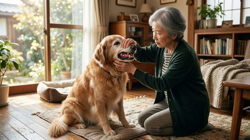 病院に行くべきタイミングを見極める｜シニア犬の老犬 歯茎 赤い