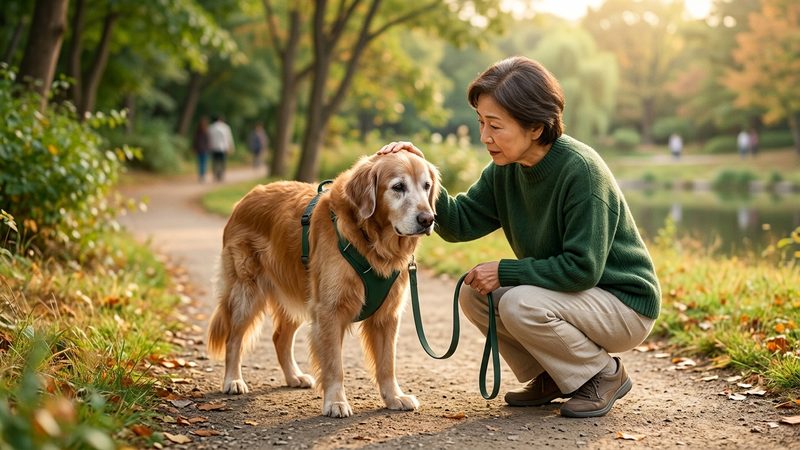 散歩中のこんな様子が出たら、すぐ対応してください｜シニア犬のシニア犬 散歩