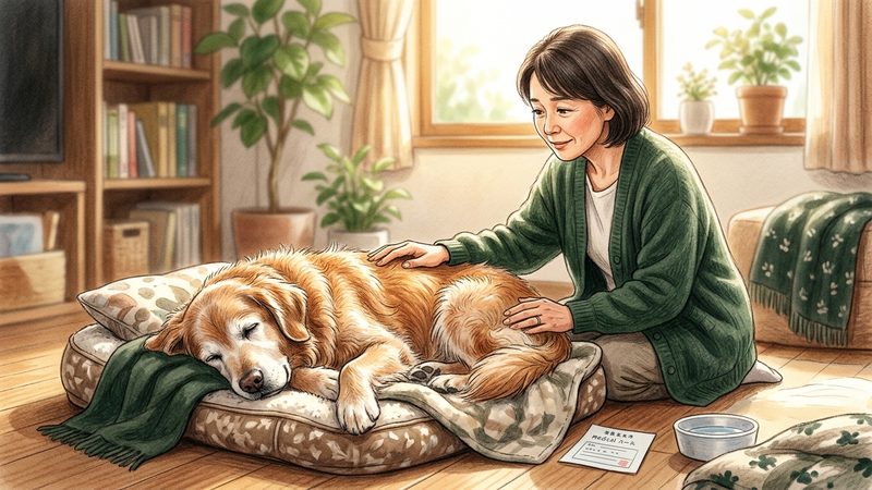 病院に行くべきタイミング｜すぐ受診と様子見の見分け方｜シニア犬のシニア犬 寝てばかり
