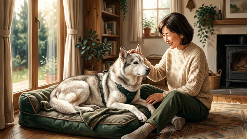 ハスキー老犬ならではの注意点｜大型犬特有のリスクに備える｜シニア犬のハスキー 老犬 注意