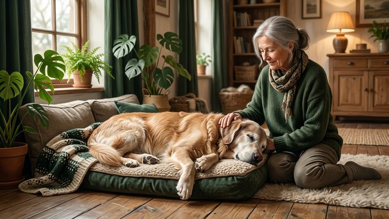 大型犬・犬種別に知っておきたい注意点｜シニア犬の老犬 呼吸が荒い 寝てる時
