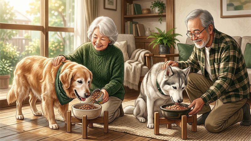 大型犬・犬種別の注意点|ゴールデンレトリバーとハスキーの場合|シニア犬のシニア犬 ウェットフード 総合栄養食