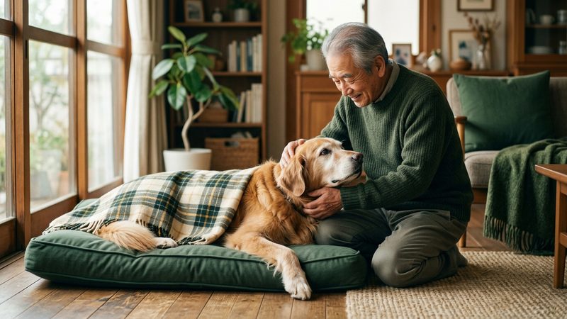 大型犬の老犬介護こそ、ペットシッターが頼りになる理由｜シニア犬のペットシッター 老犬介護