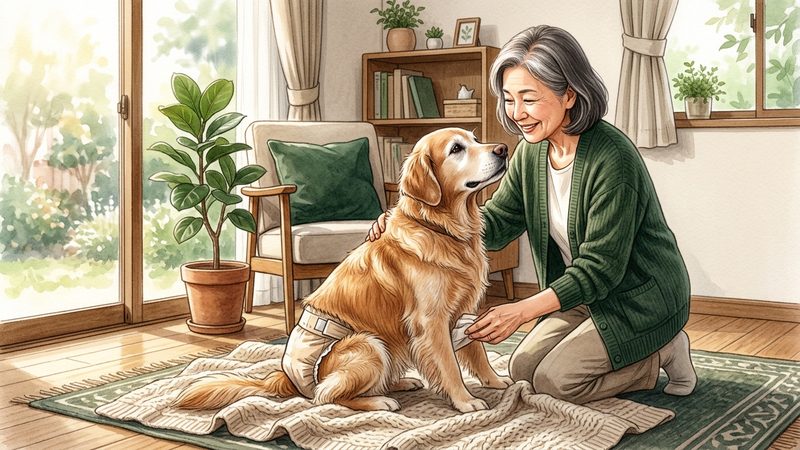 大型犬のおむつ選び|ゴールデン・ラブラドールへの対応|シニア犬のシニア犬 おむつ 選び方