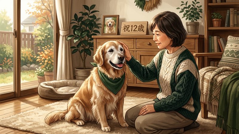 大型犬・ゴールデンレトリバーが12歳を迎えたら知っておきたいこと|シニア犬の犬12歳 人間