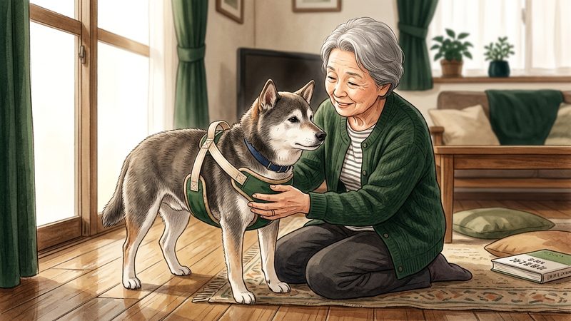 シニア犬が介護ハーネスを「必要とするサイン」とは|シニア犬の老犬 介護ハーネス 手作り