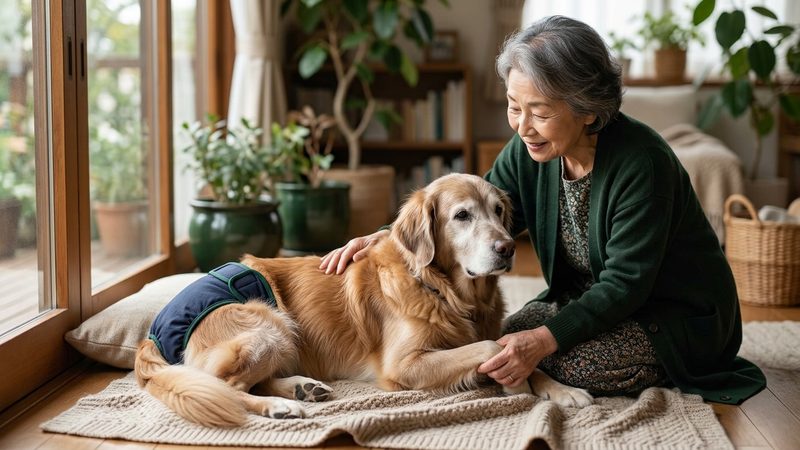 シニア犬がオムツを必要とする「本当のタイミング」とは?|シニア犬のシニア犬 オムツ