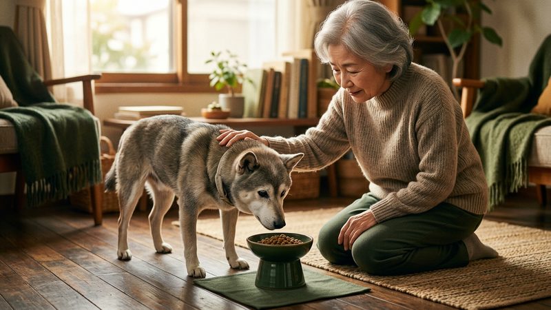 シニア犬が食事でつらくなる「見えにくいサイン」｜シニア犬のシニア犬 フードボウル