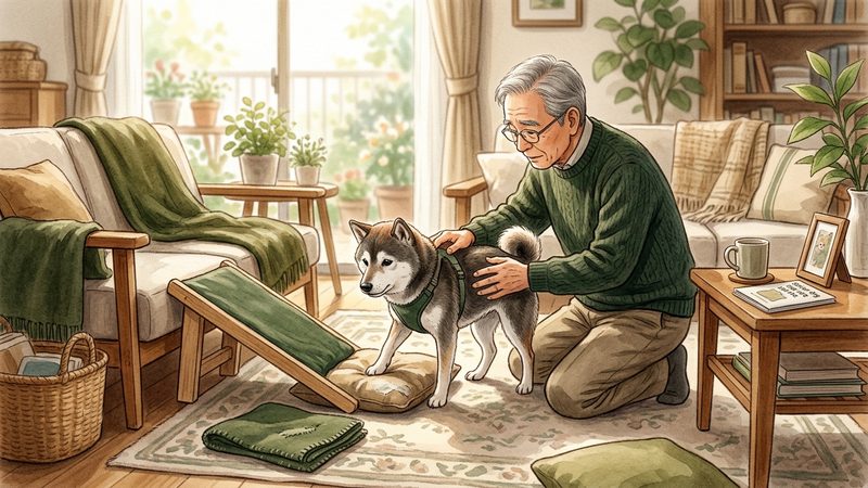 老犬に介護用品が必要になる「見えにくいサイン」|シニア犬の老犬 介護用品 手作り
