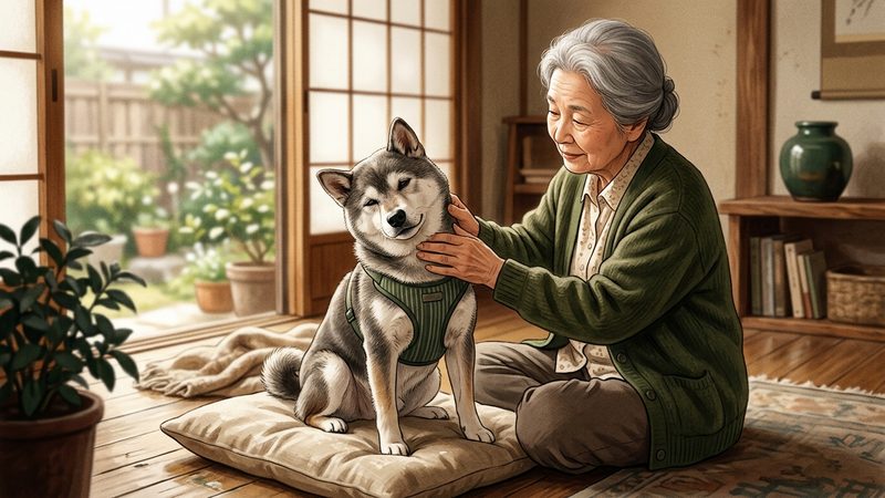 なぜ起こる？老犬の首捻転（斜頸）の<strong class=