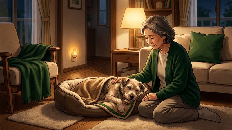 今夜から試せる深夜徘徊の対策5選｜シニア犬の老犬 徘徊 夜