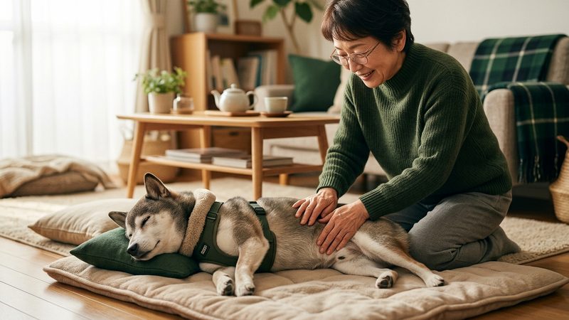 自宅でできる排泄促進マッサージ5選|シニア犬の老犬 尿が出ない マッサージ