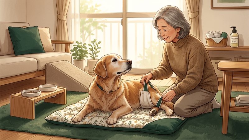 自宅で作れる老犬の介護用品7つのDIYアイデア|シニア犬の老犬 介護用品 手作り
