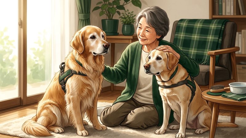 自宅でできるシニア期のケア|犬種の違いをふまえた毎日の習慣|シニア犬のゴールデンレトリーバー ラブラドールレトリーバー 違い
