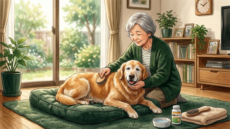 ゴールデンリトリバーの健康を自宅で支える3つのケア|シニア犬のゴールデンリトリバー