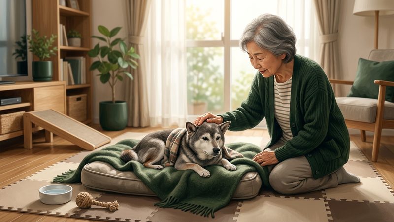 今日から始める緩和ケアと生活環境の整え方|シニア犬の老犬認知症 末期症状