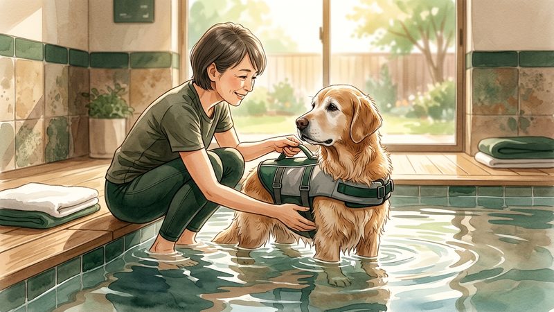 遊泳運動を続けるうえで「受診すべきサイン」を見逃さないために｜シニア犬の老犬 遊泳運動