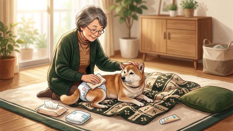 かぶれを防ぐケアとオムツ交換のコツ|シニア犬のシニア犬 オムツ