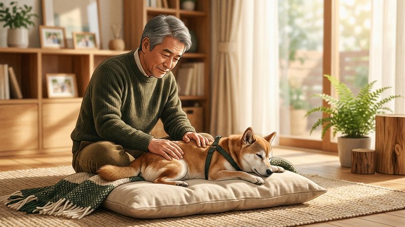 病院に行くべきタイミングと様子見の目安|シニア犬の老犬 ヘルニア マッサージ