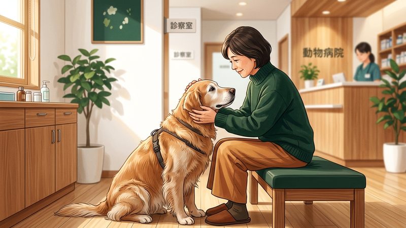 ゴールデンリトリバーで病院に行くべきタイミング|シニア犬のゴールデンリトリバー