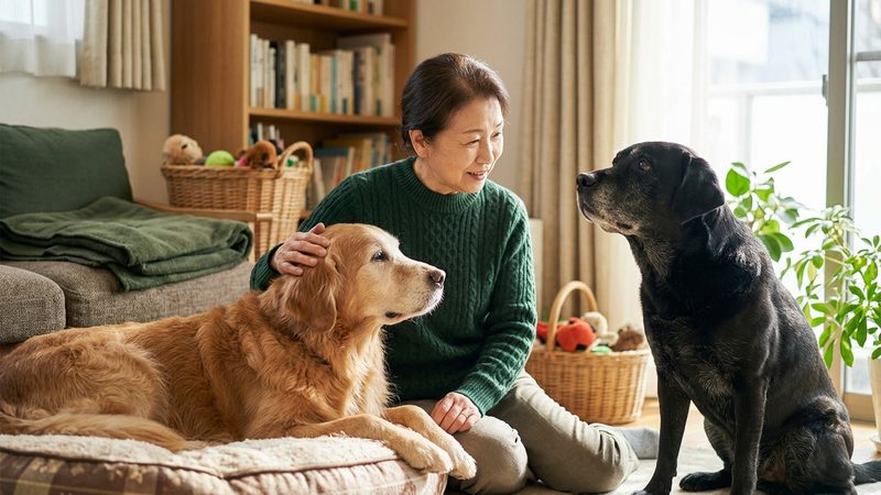 ゴールデンとラブラドール、シニア期に「差が出る」ケアのポイント｜シニア犬のゴールデン ラブラドール違い