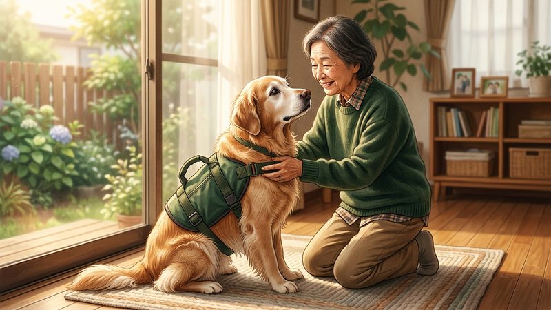 大型犬(ゴールデン・ラブラドール)の介護ハーネスで知っておきたいこと|シニア犬の老犬 介護ハーネス 手作り