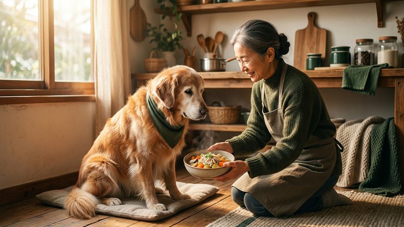 大型犬・犬種別|ハイシニア期の手作りフードで気をつけたいポイント|シニア犬のハイシニア 犬 フード 手作り