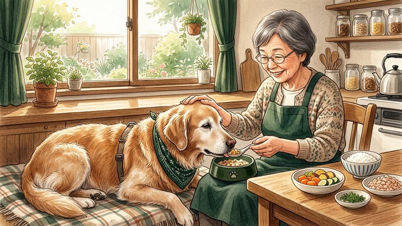 大型犬（ゴールデン・ラブラドール）の腎臓病と手作り食の注意点｜シニア犬の老犬 腎臓病 手作り フード