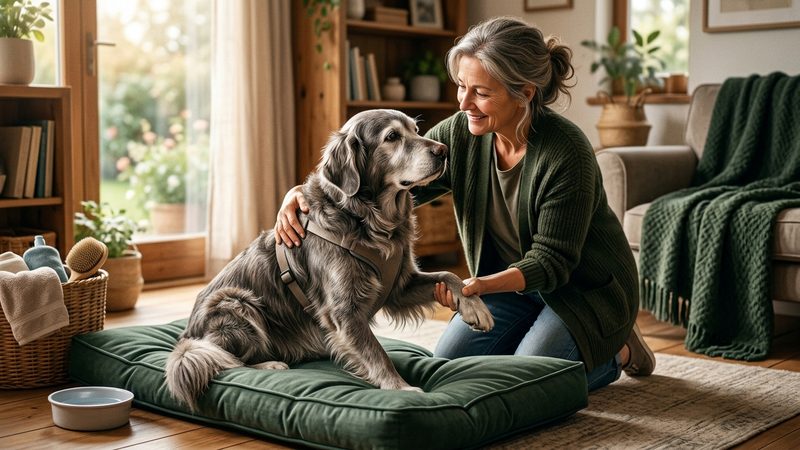 大型犬の介護で資格が特に役立つ理由|シニア犬の老犬 介護 資格