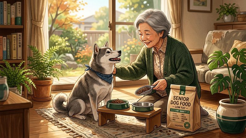 シニア犬の低脂肪フードを選ぶ7つのポイントと与え方|シニア犬のシニア犬低脂肪フード