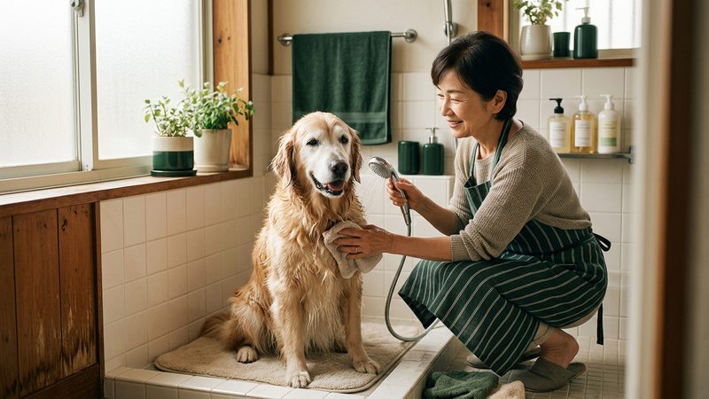 シニア犬のシャンプー頻度の目安と負担をかけない洗い方|シニア犬のシニア犬 シャンプー 頻度