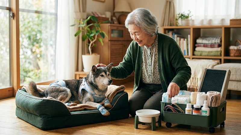 老犬の介護用品を揃える優先順位と選び方｜シニア犬の老犬の介護用品