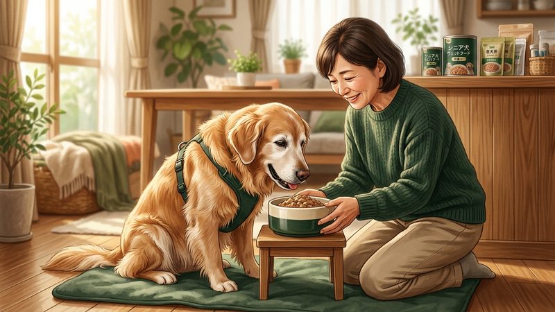 シニア犬向けウェットフードの選び方と与え方|シニア犬のシニア犬ウェットフード