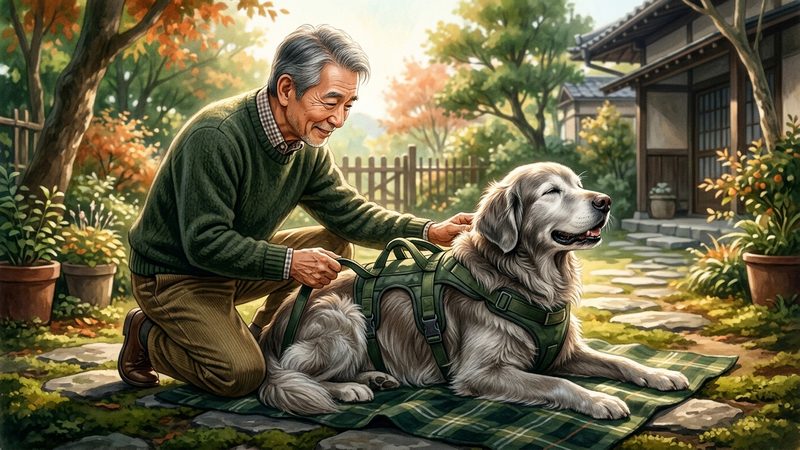 大型犬・犬種別の介護ハーネスの注意点|シニア犬の老犬介護ハーネス