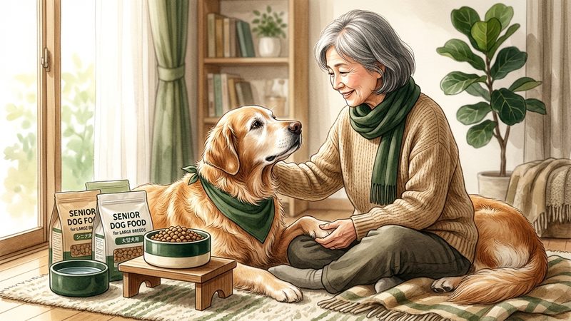 大型犬・犬種別のシニア犬用フードの注意点|シニア犬のシニア犬用フード