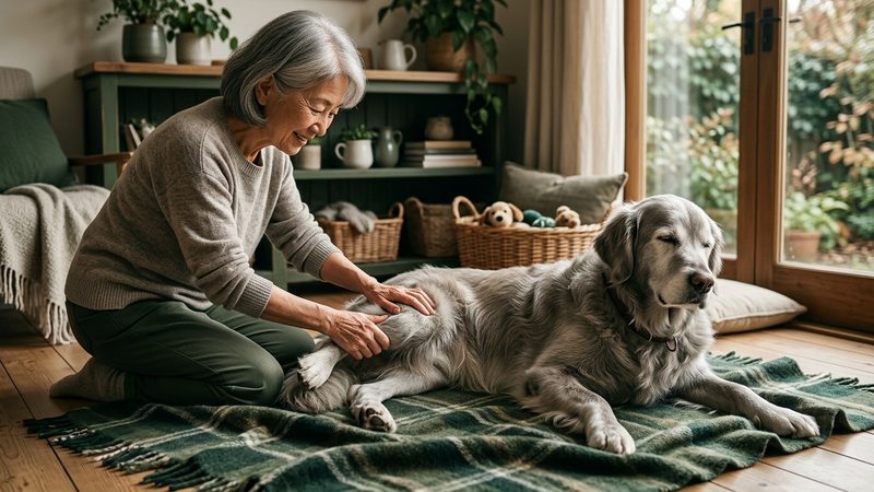大型犬・犬種別の注意点｜シニア犬の老犬足のマッサージ